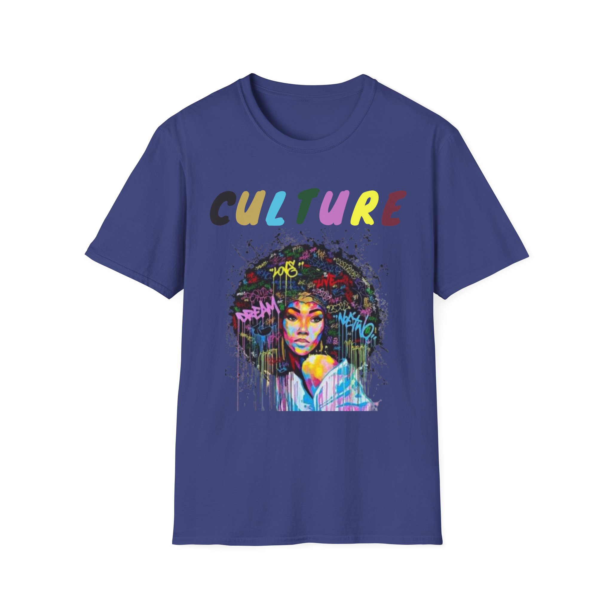 Colorful Hip Hop Inspired Culture T-Shirt - Image 33