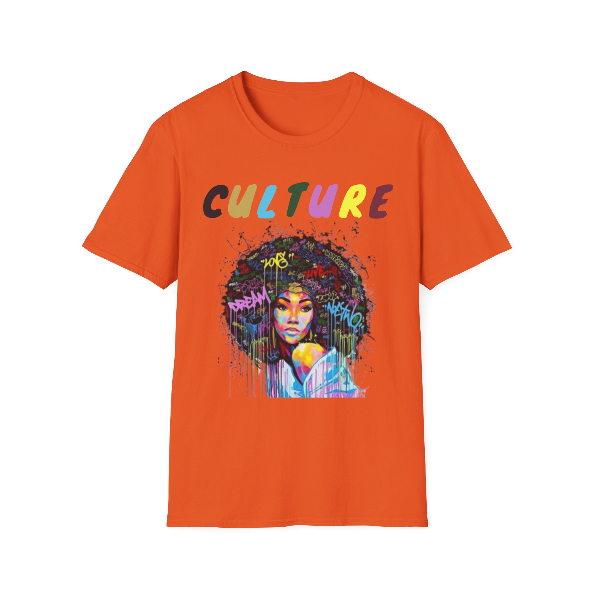 Colorful Hip Hop Inspired Culture T-Shirt - Image 13