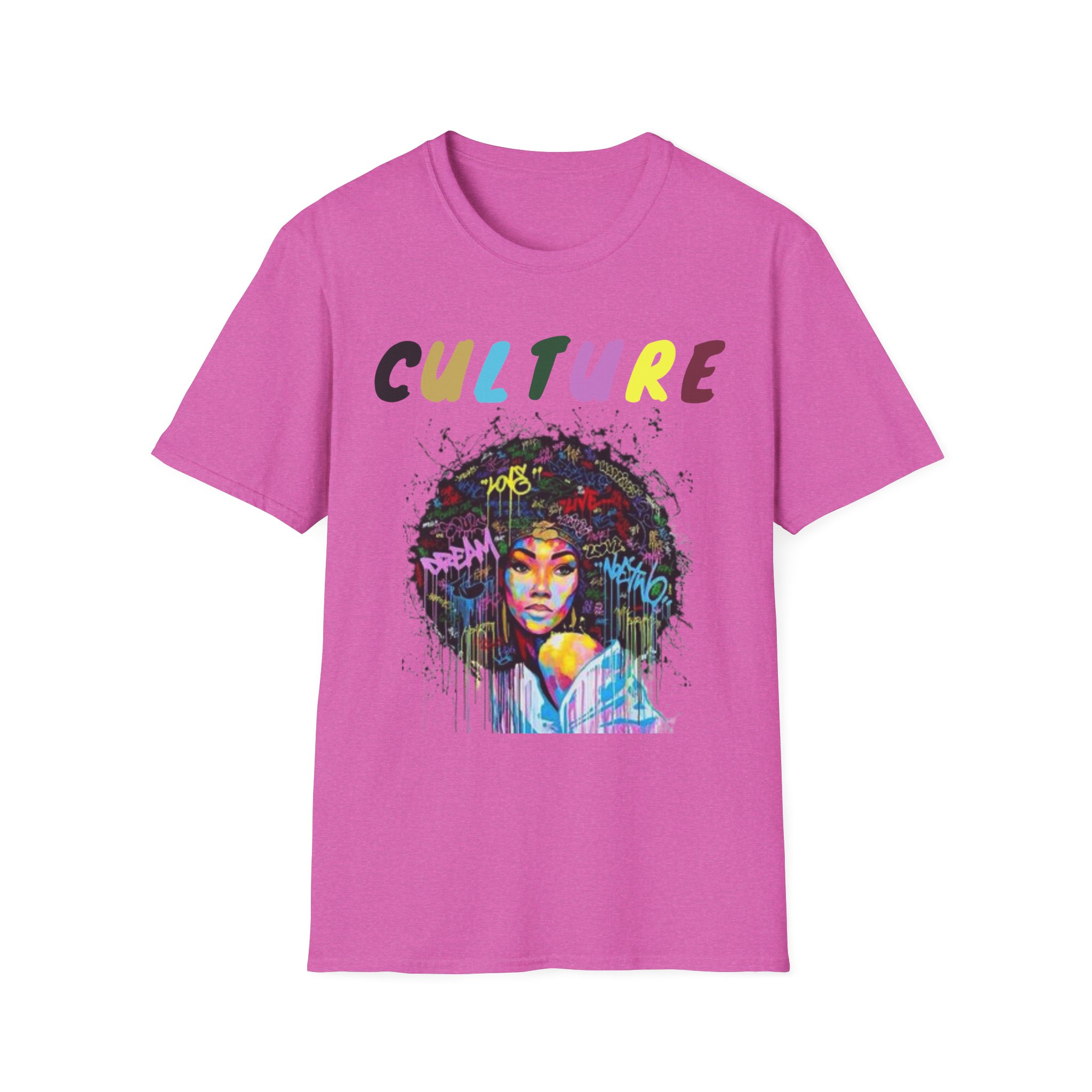 Colorful Hip Hop Inspired Culture T-Shirt - Image 45