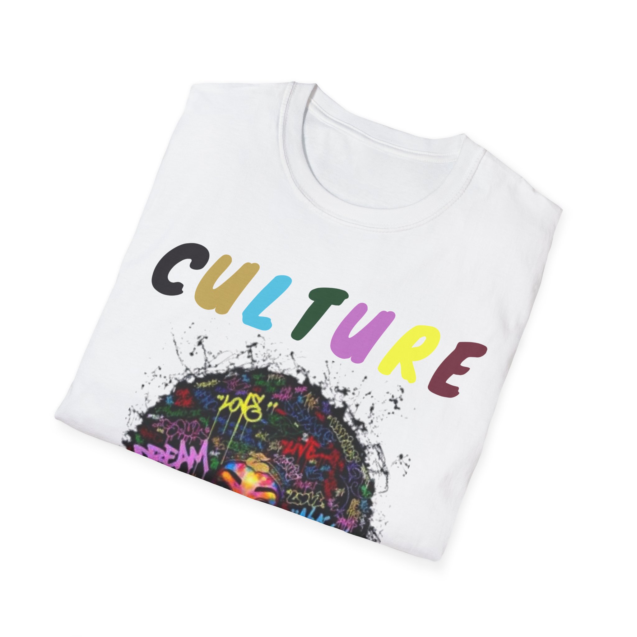 Colorful Hip Hop Inspired Culture T-Shirt - Image 8