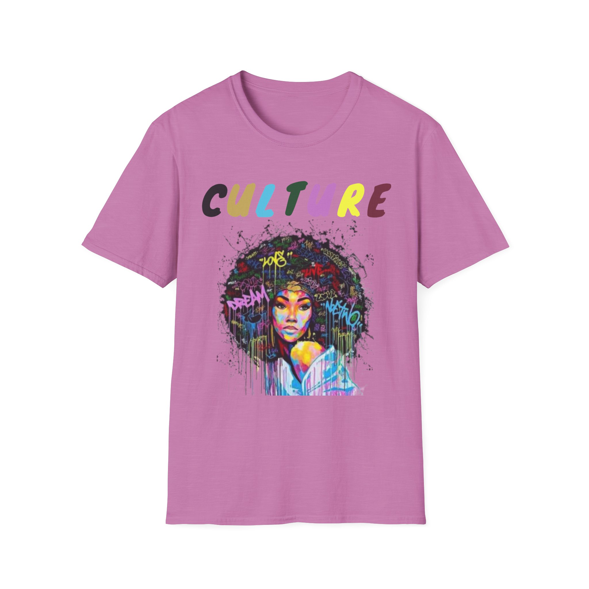 Colorful Hip Hop Inspired Culture T-Shirt - Image 41