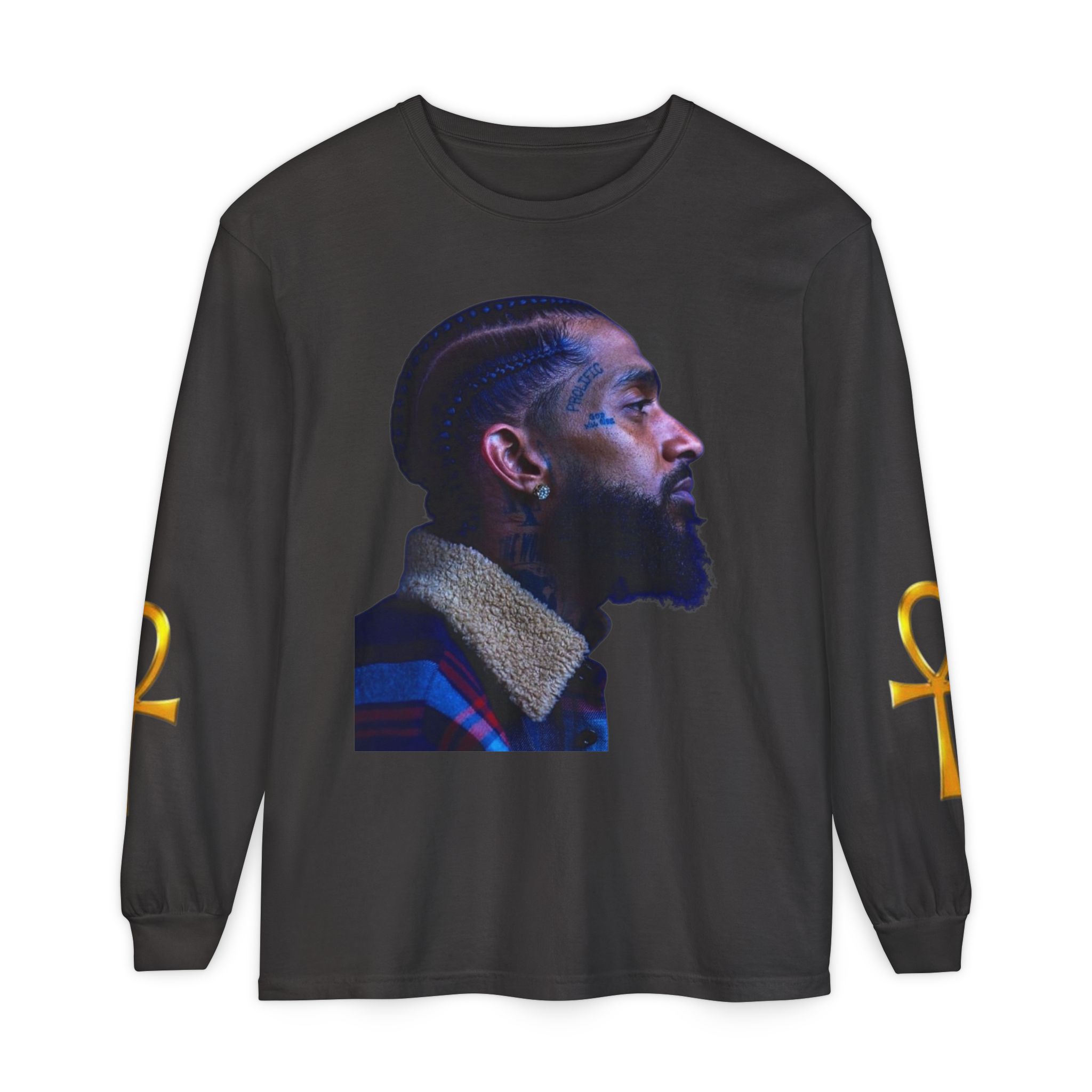 Unisex Garment-dyed Long Sleeve T-Shirt - Image 17