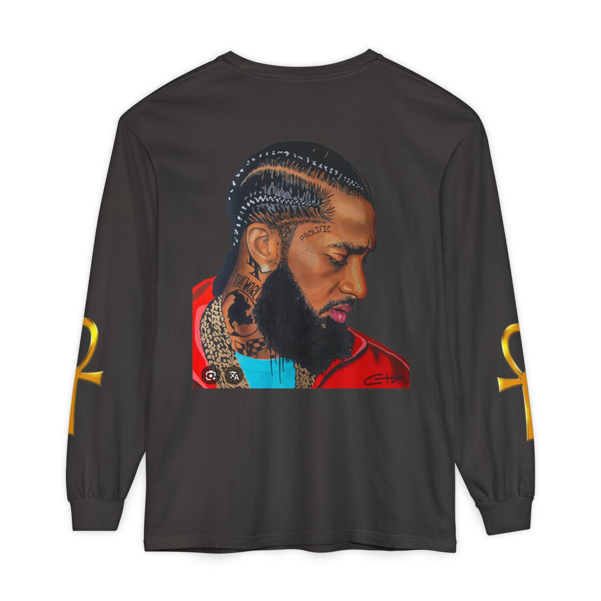 Unisex Garment-dyed Long Sleeve T-Shirt - Image 18