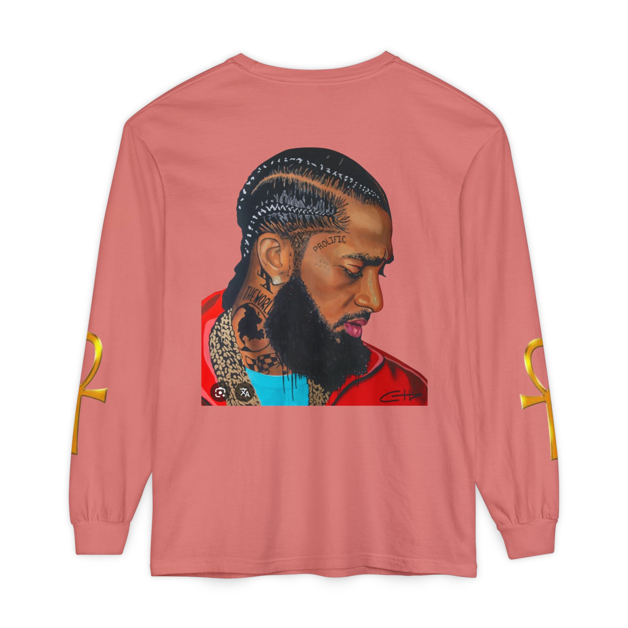 Unisex Garment-dyed Long Sleeve T-Shirt - Image 34