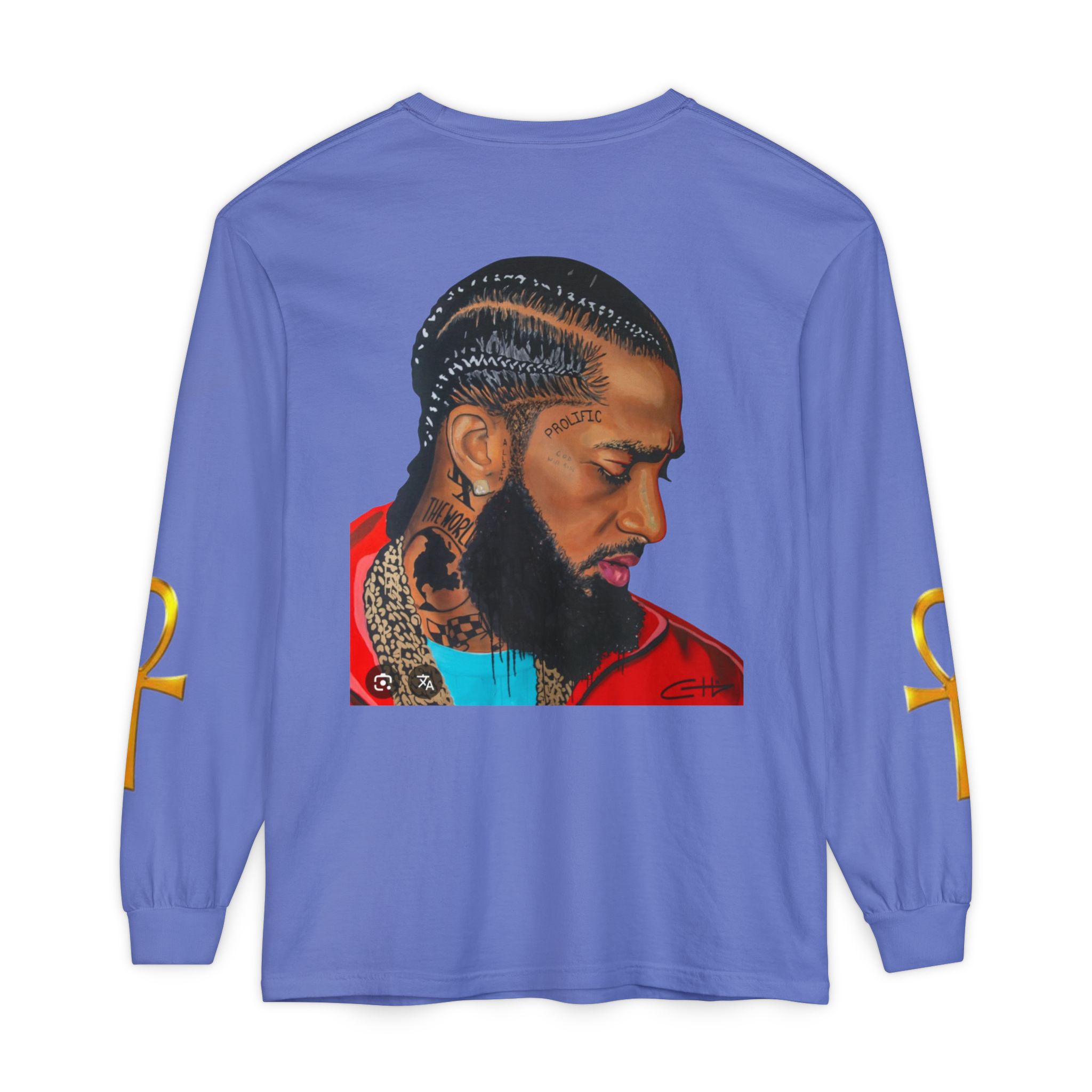 Unisex Garment-dyed Long Sleeve T-Shirt - Image 10