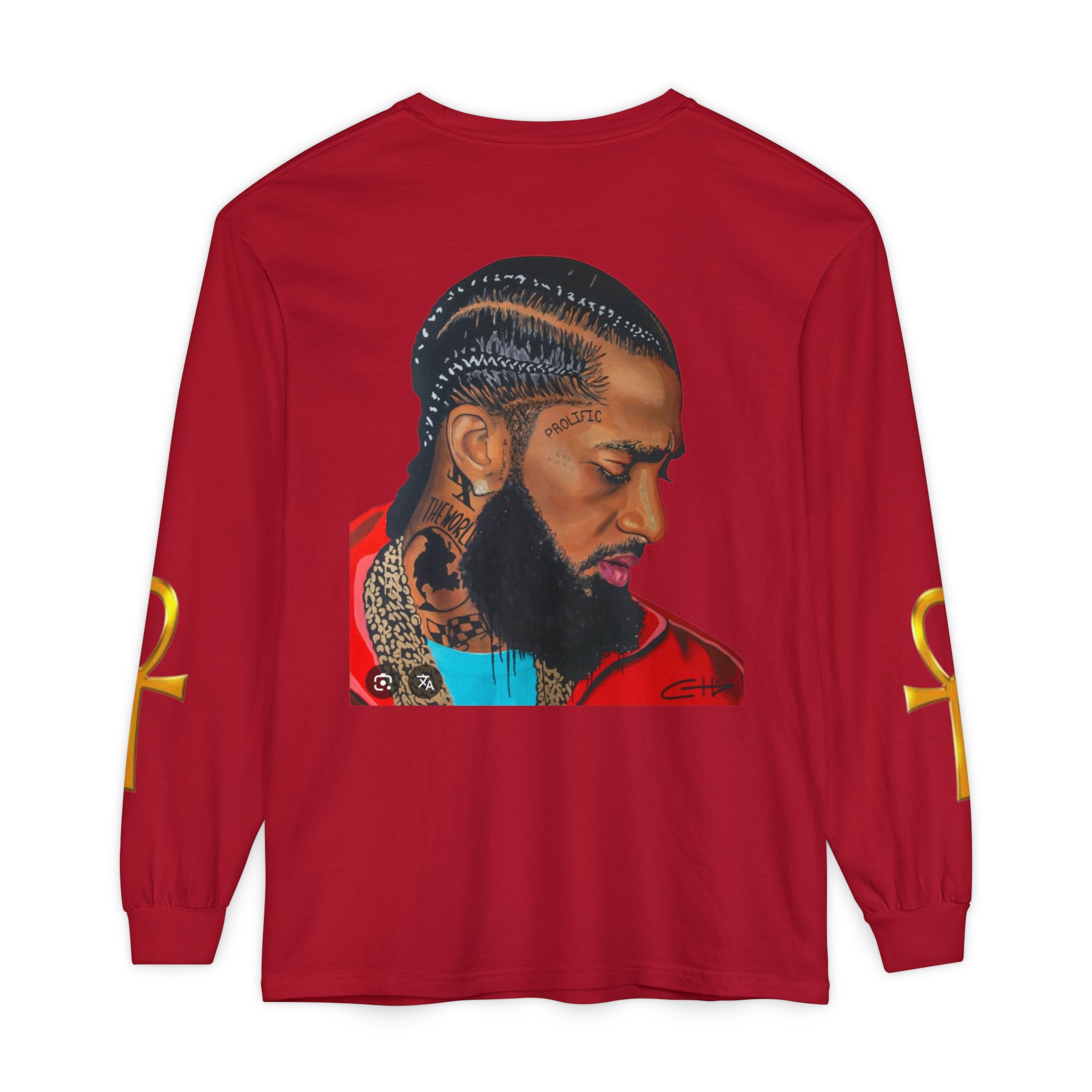 Unisex Garment-dyed Long Sleeve T-Shirt - Image 42