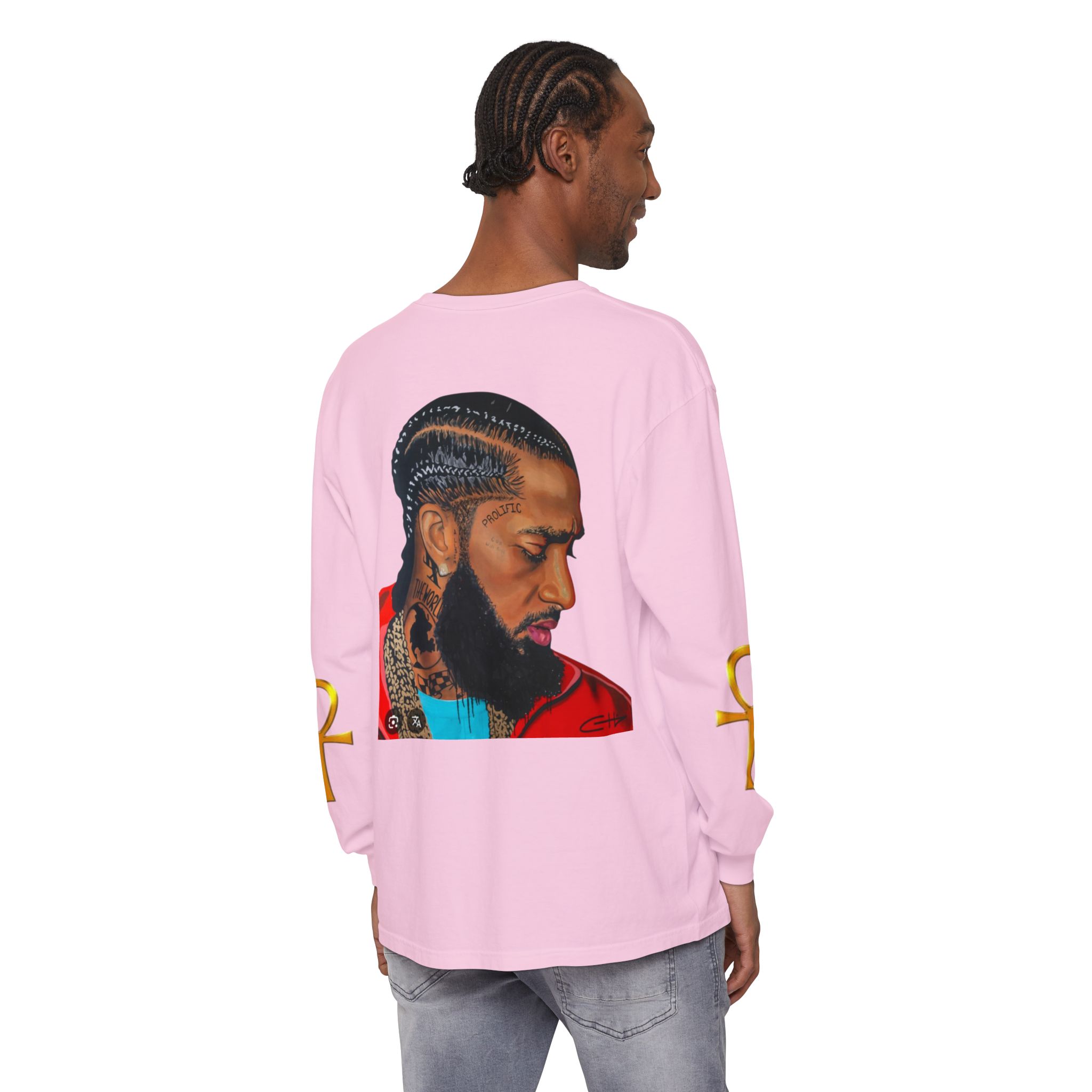 Unisex Garment-dyed Long Sleeve T-Shirt - Image 32