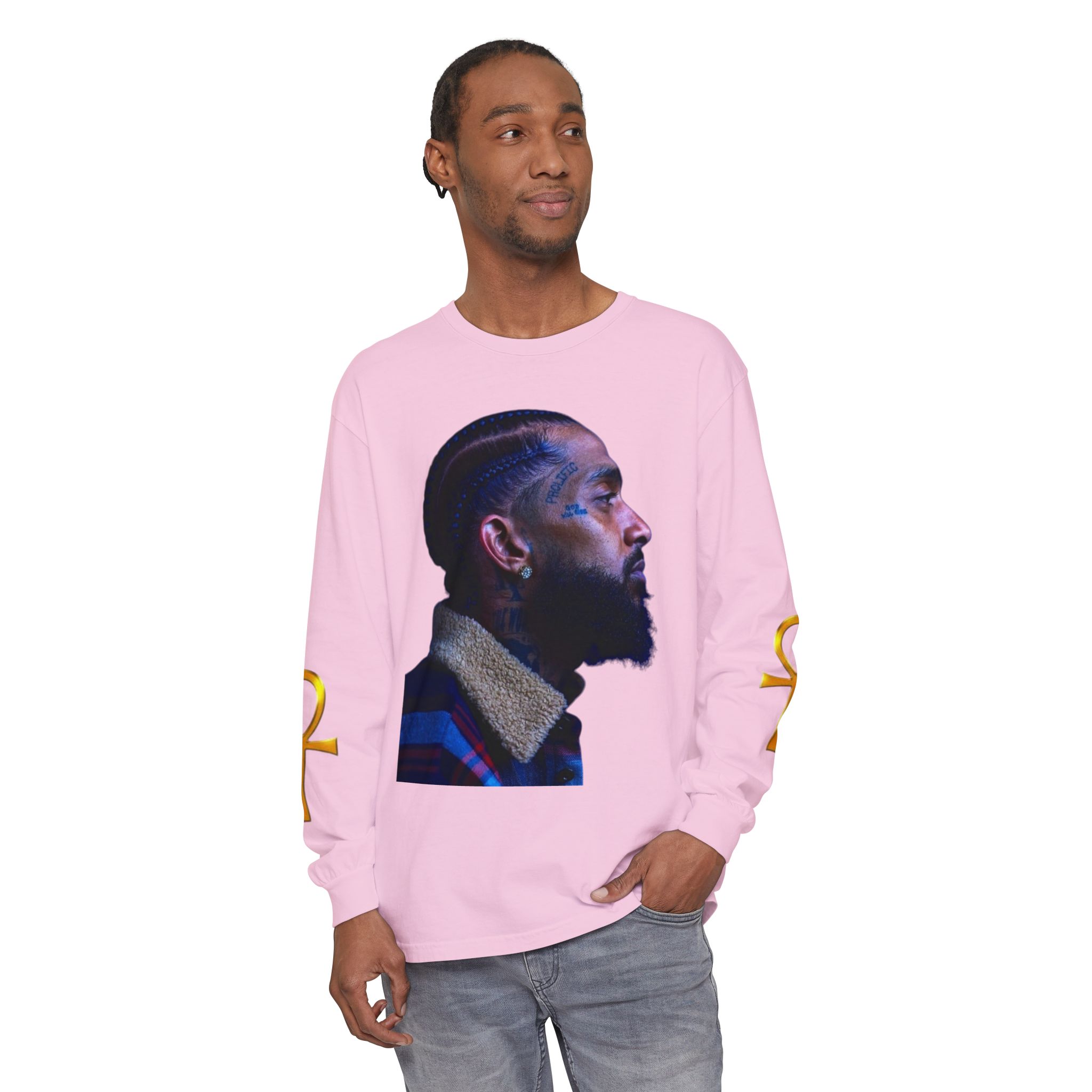 Unisex Garment-dyed Long Sleeve T-Shirt - Image 31