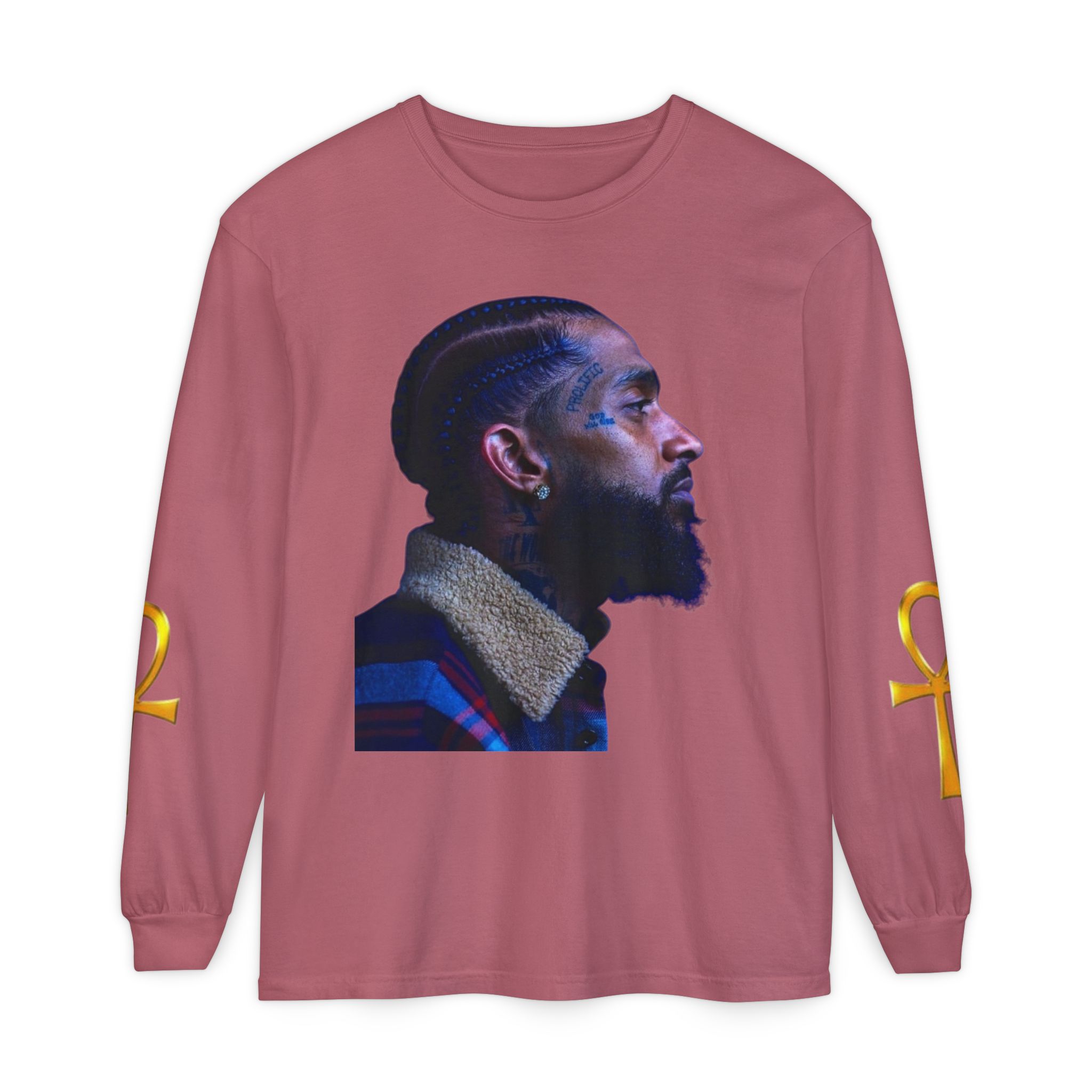 Unisex Garment-dyed Long Sleeve T-Shirt - Image 37