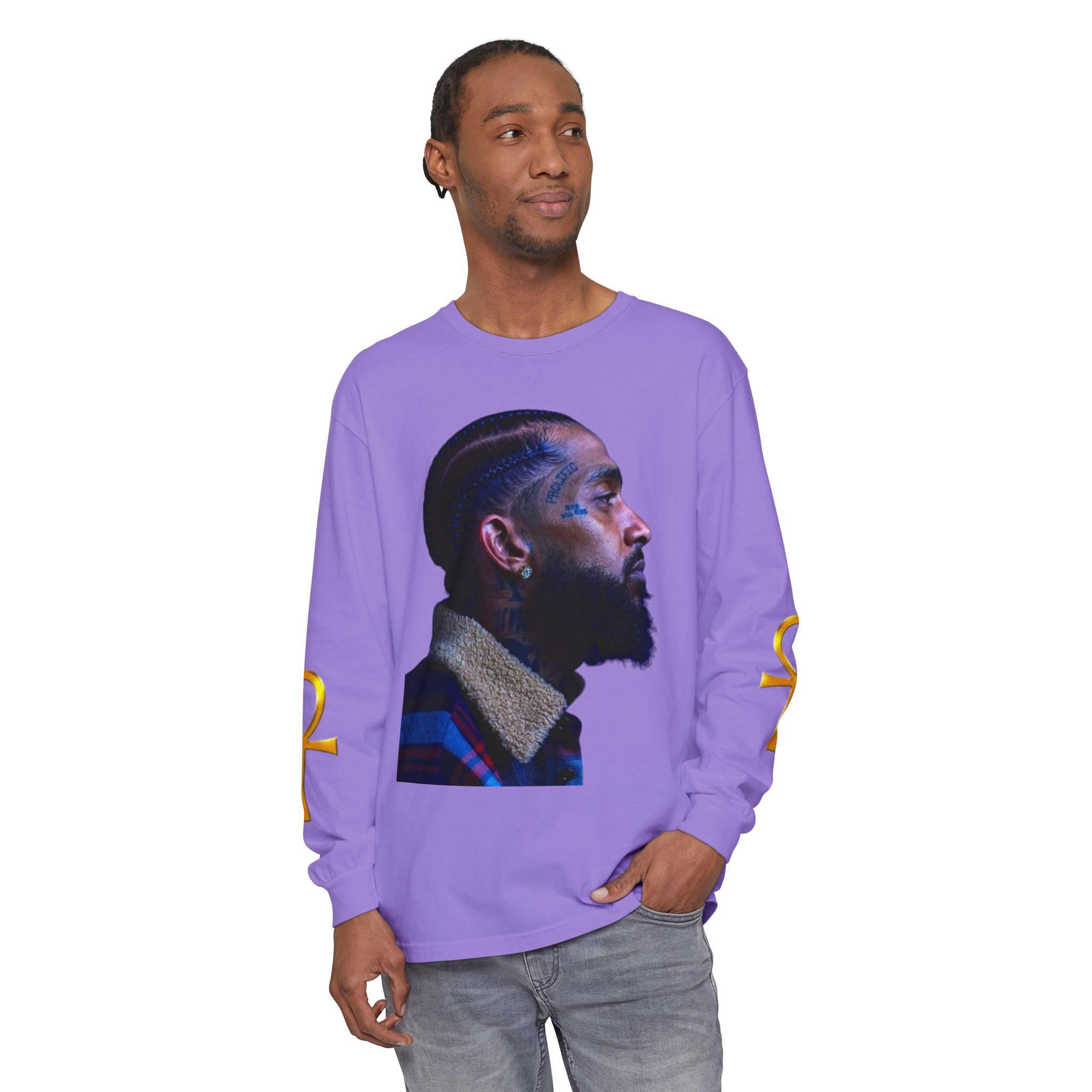 Unisex Garment-dyed Long Sleeve T-Shirt - Image 27