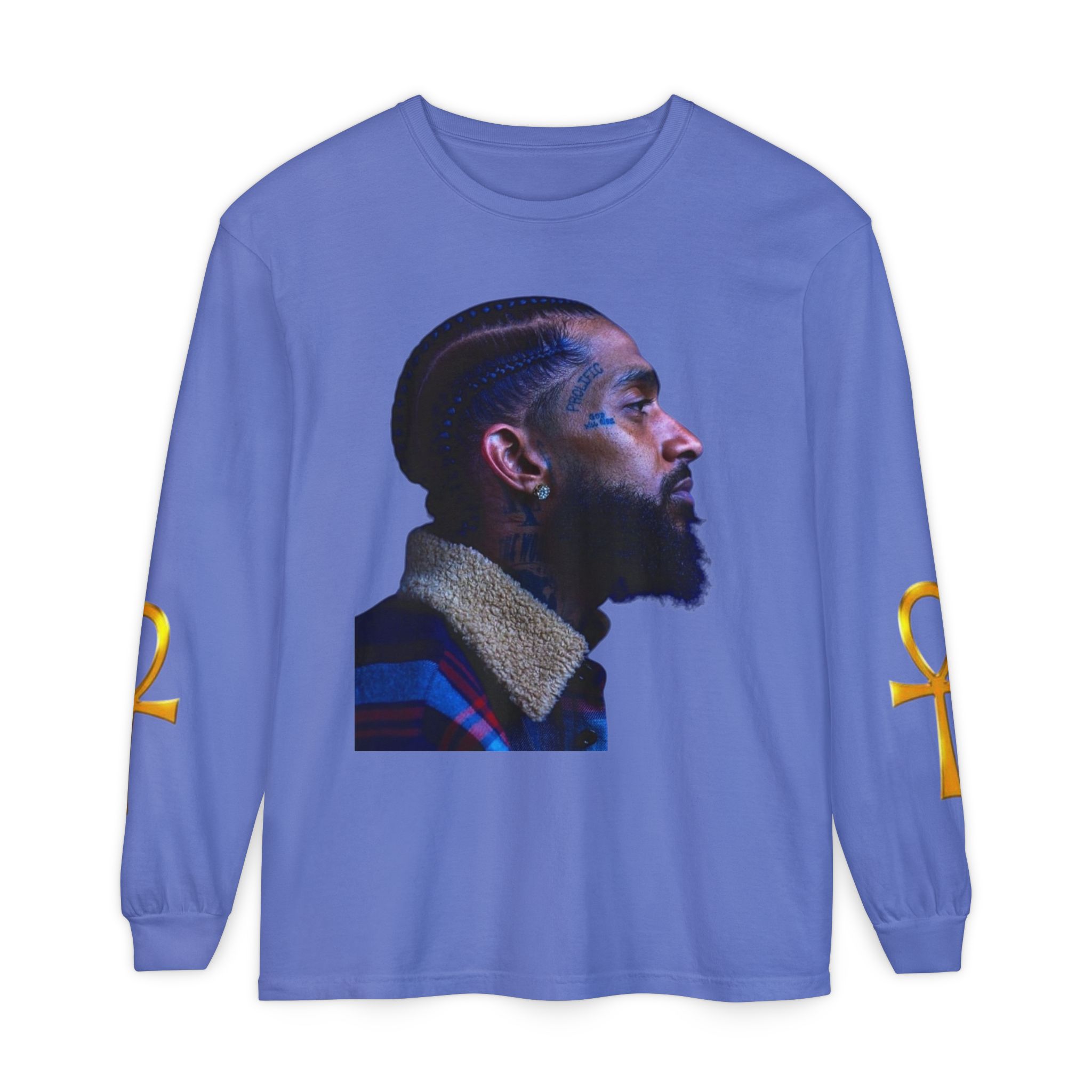 Unisex Garment-dyed Long Sleeve T-Shirt - Image 9