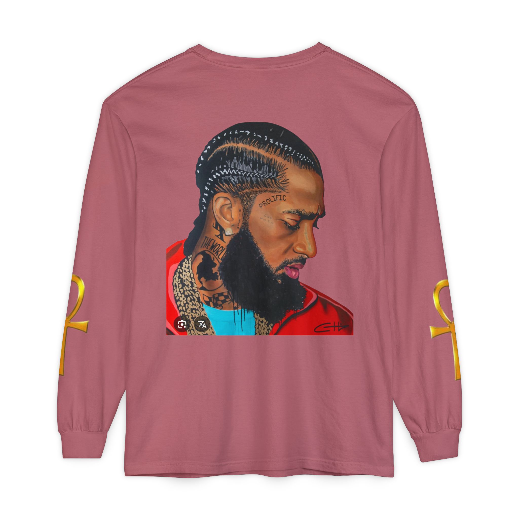 Unisex Garment-dyed Long Sleeve T-Shirt - Image 38