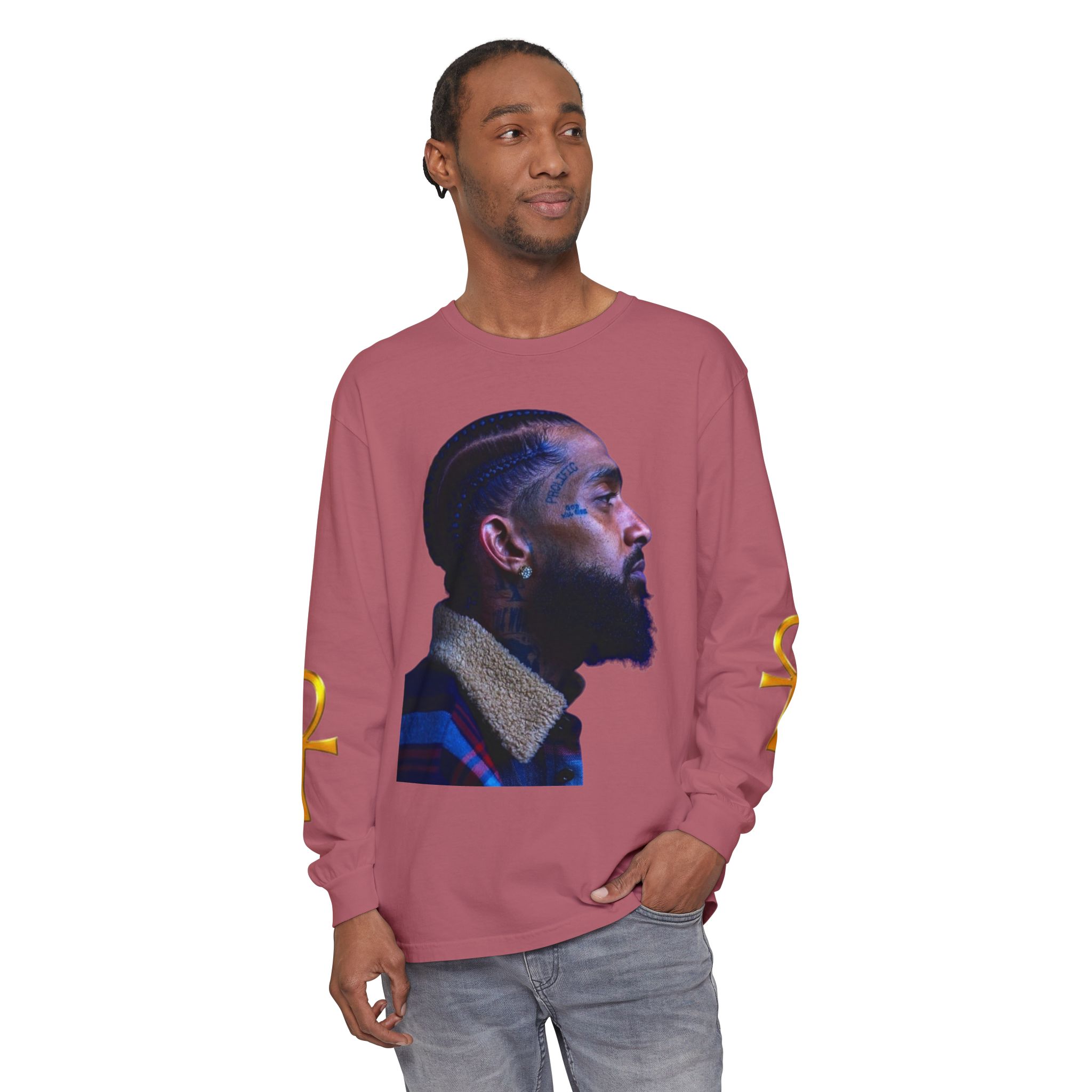 Unisex Garment-dyed Long Sleeve T-Shirt - Image 39