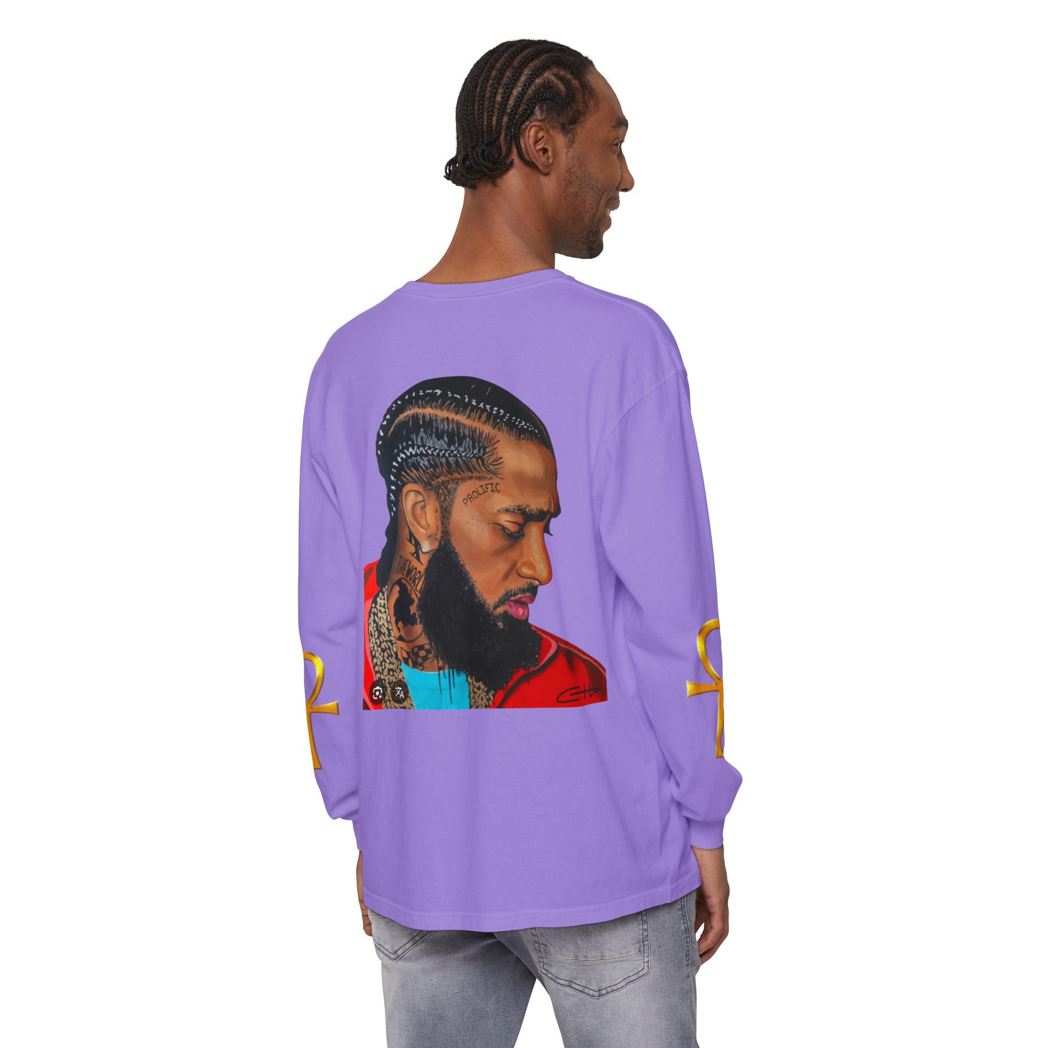 Unisex Garment-dyed Long Sleeve T-Shirt - Image 28