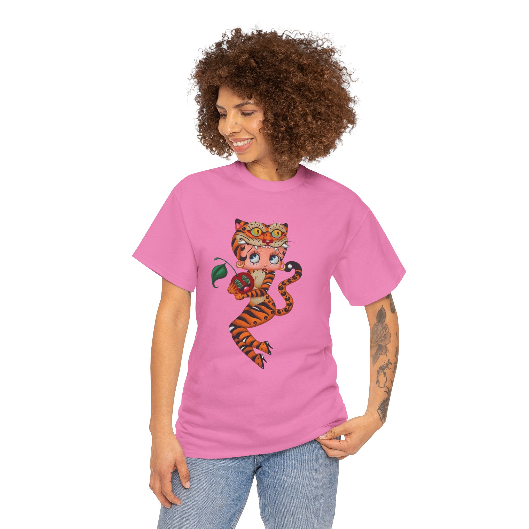 Betty Boo cat theme T-shirt