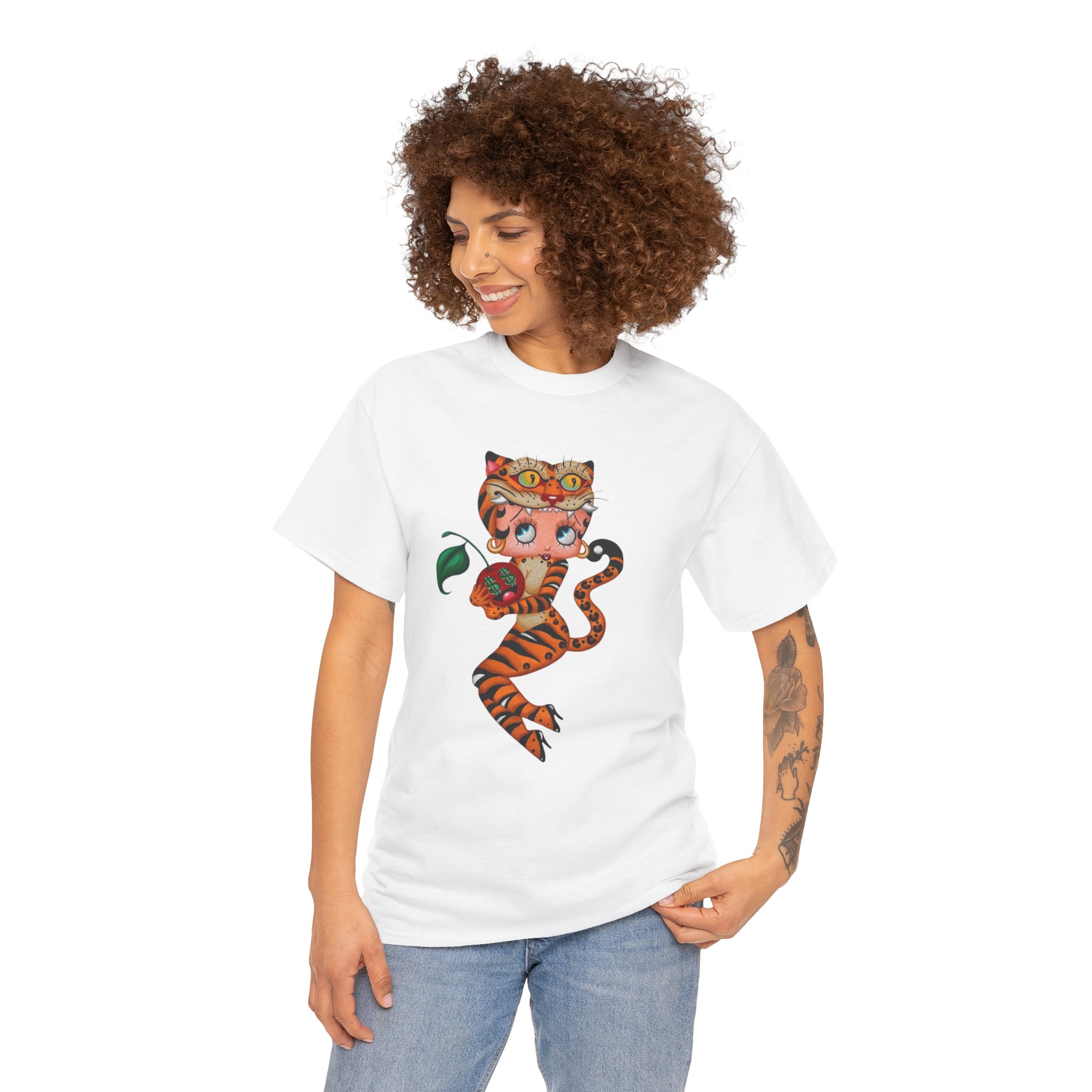 Betty Boo cat theme T-shirt - Image 11